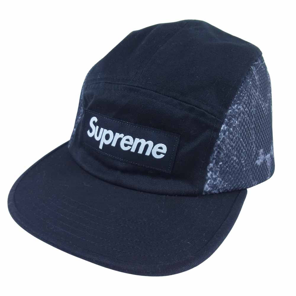 Supreme シュプリーム 20SS Snakeskin Mesh Camp Cap スネーク スキン メッシュ キャップ ブラック系【中古】
