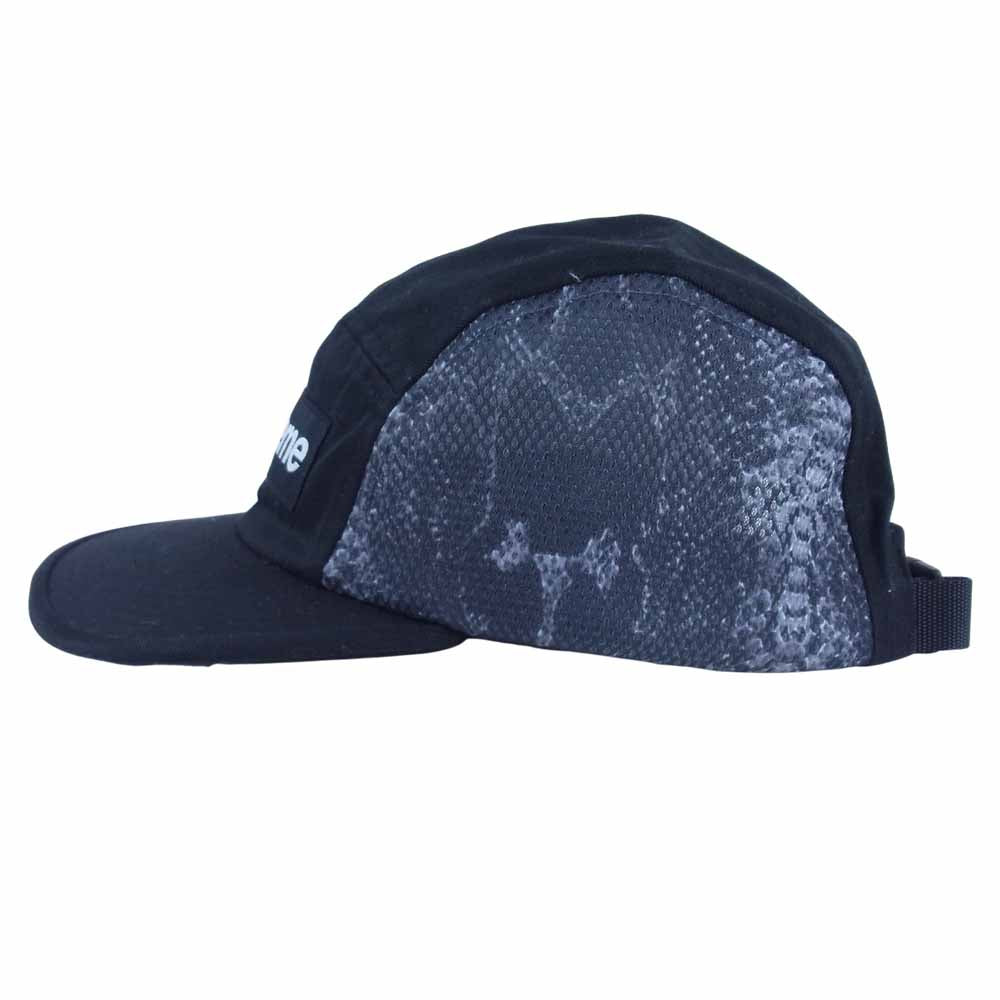 Supreme シュプリーム 20SS Snakeskin Mesh Camp Cap スネーク スキン メッシュ キャップ ブラック系【中古】