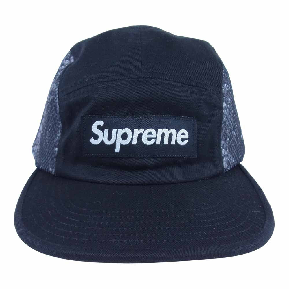 Supreme シュプリーム 20SS Snakeskin Mesh Camp Cap スネーク スキン メッシュ キャップ ブラック系【中古】