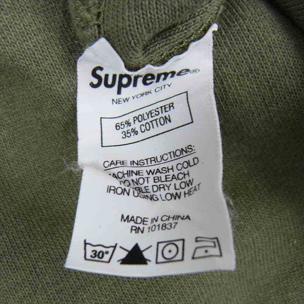 Supreme シュプリーム 21SS Liner Crewneck ライナー クルーネック 総柄 スウェット カーキ系 S【中古】