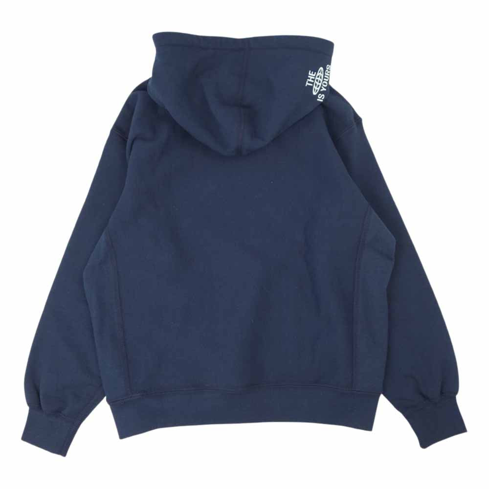 Supreme シュプリーム 21SS World Is Yours Hooded Sweatshirt ワールド イズ ユアーズ フーデッド スウェット パーカー ネイビー系 S【中古】