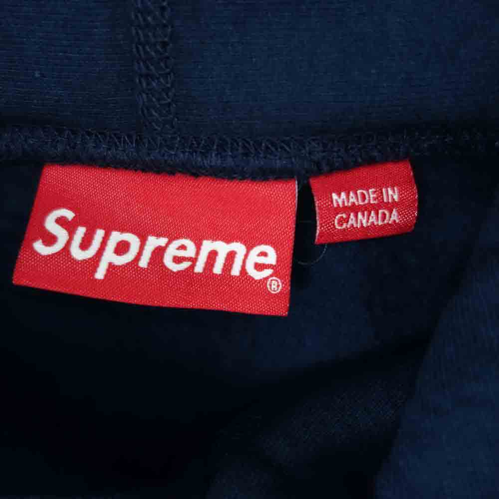Supreme シュプリーム 21SS World Is Yours Hooded Sweatshirt ワールド イズ ユアーズ フーデッド スウェット パーカー ネイビー系 S【中古】