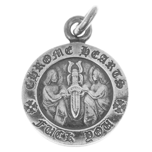CHROME HEARTS クロムハーツ（原本無） エンジェル メダル ペンダントトップ シルバー系【中古】