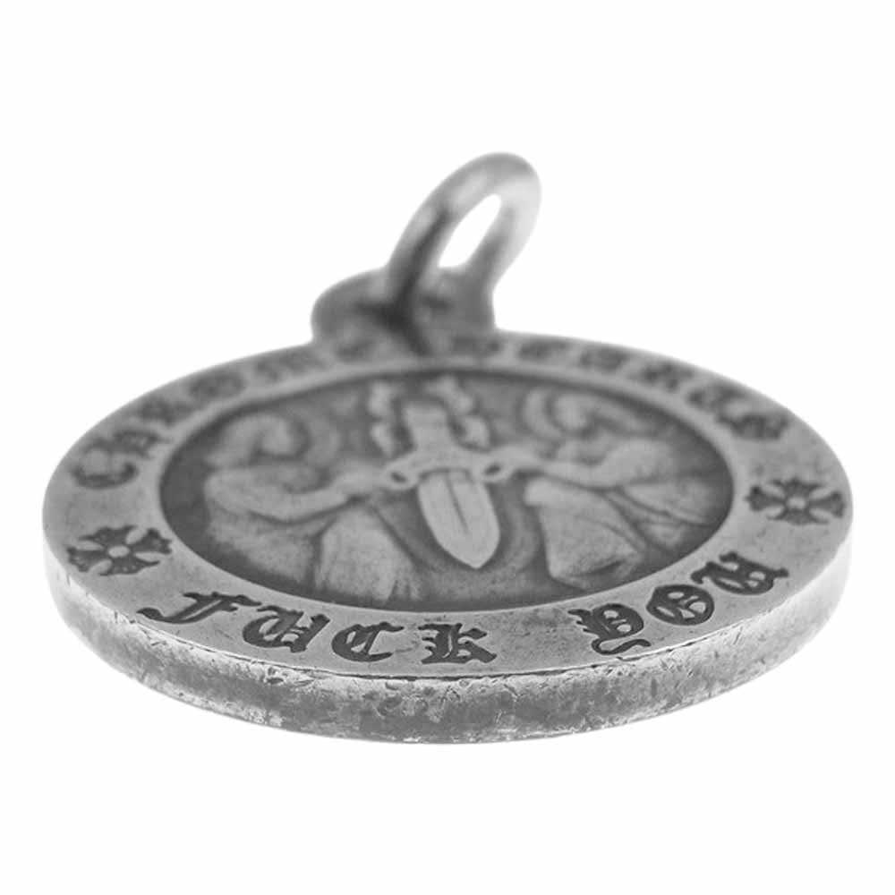 CHROME HEARTS クロムハーツ（原本無） エンジェル メダル ペンダントトップ シルバー系【中古】