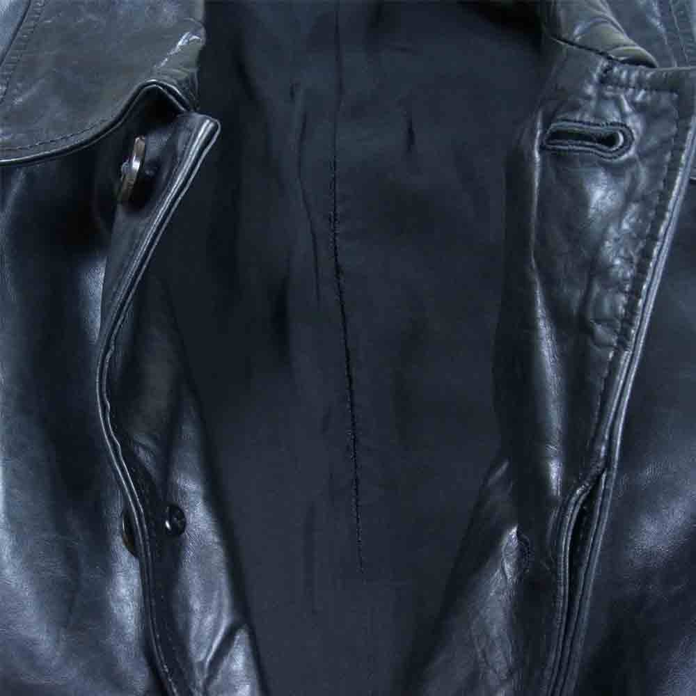 バーニーズニューヨーク SATOSHI TANAKA STL100 レザーコート ブラック系 M【中古】