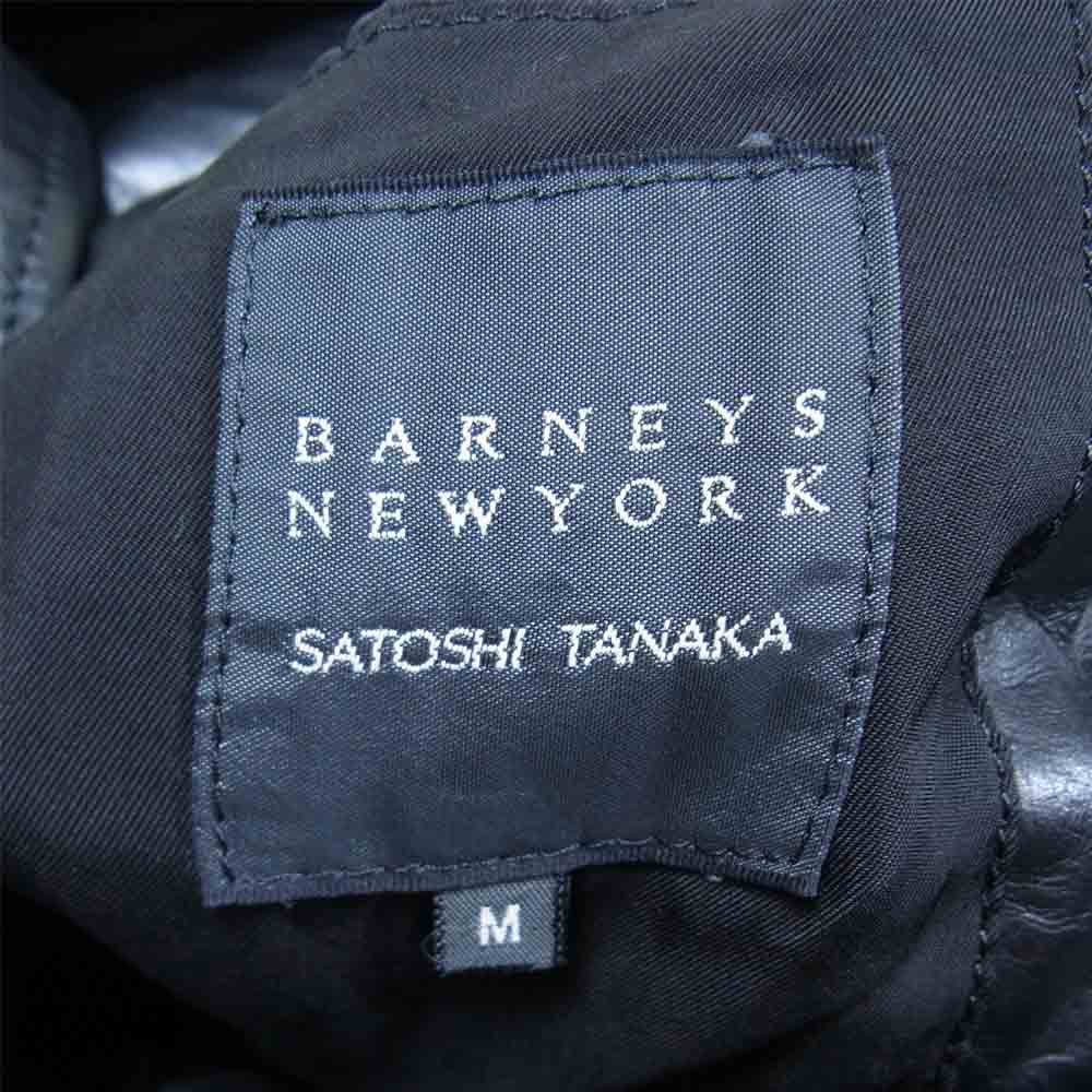 バーニーズニューヨーク SATOSHI TANAKA STL100 レザーコート ブラック系 M【中古】