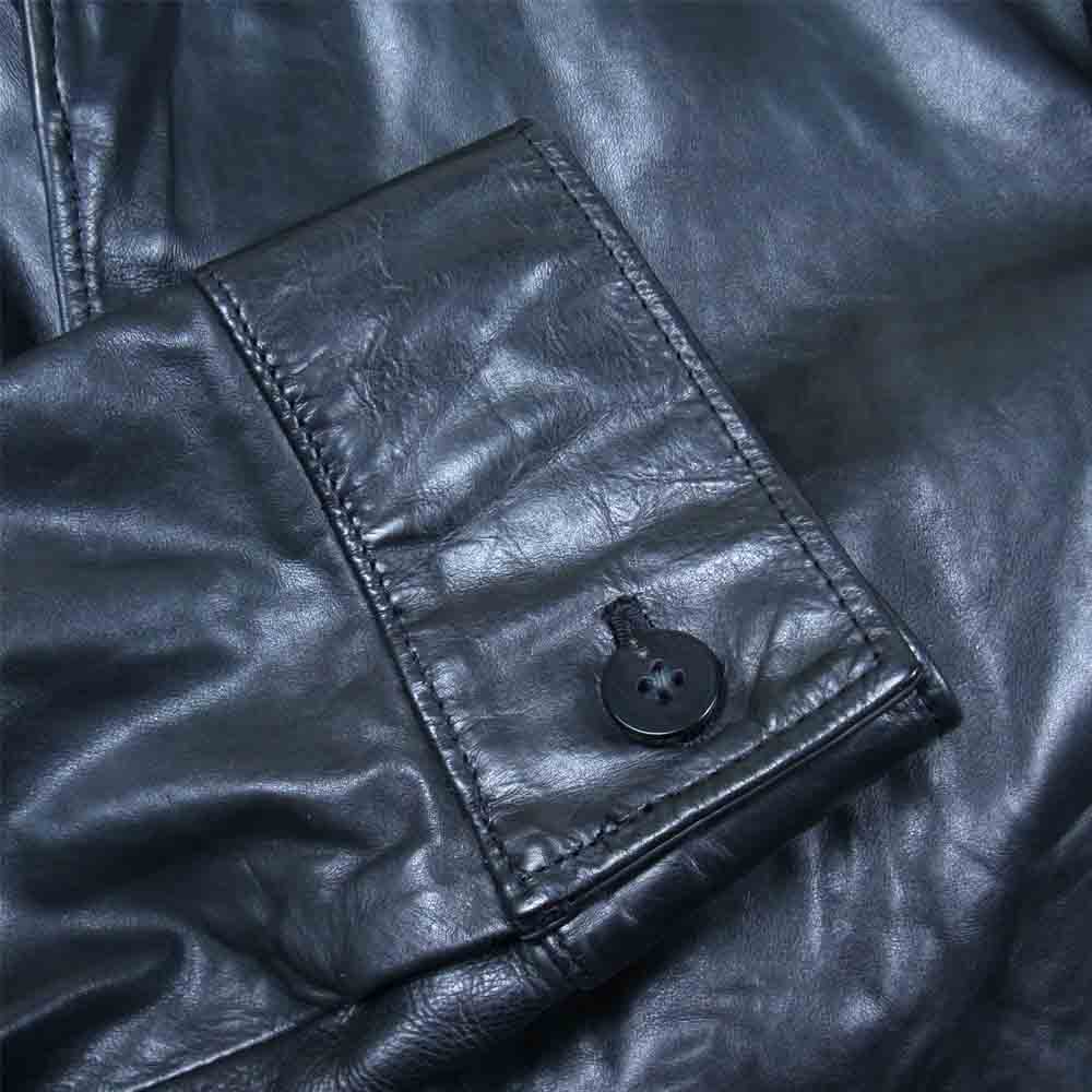 バーニーズニューヨーク SATOSHI TANAKA STL100 レザーコート ブラック系 M【中古】