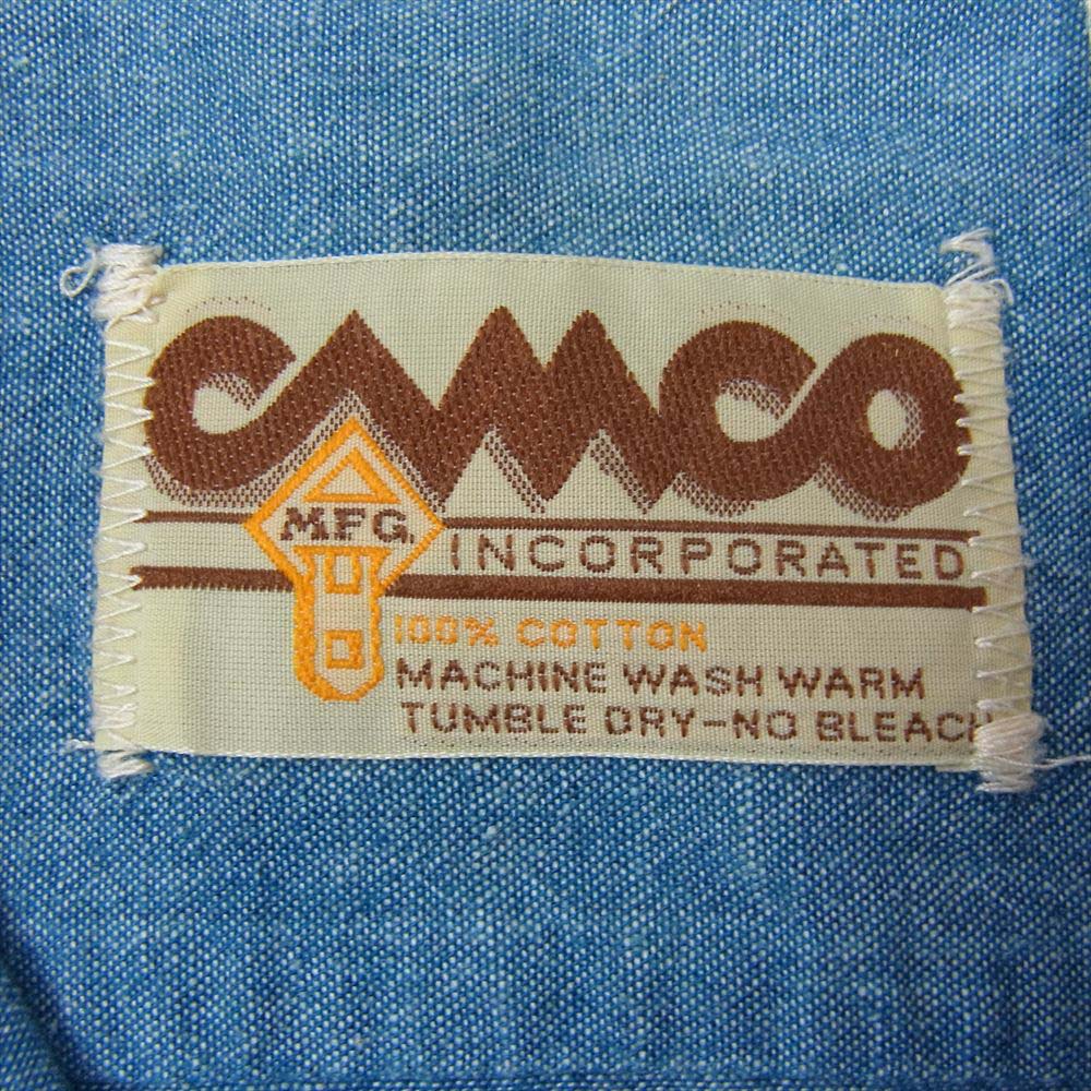 CAMCO カムコ シャンブレー シャツ インディゴブルー系 S【中古】