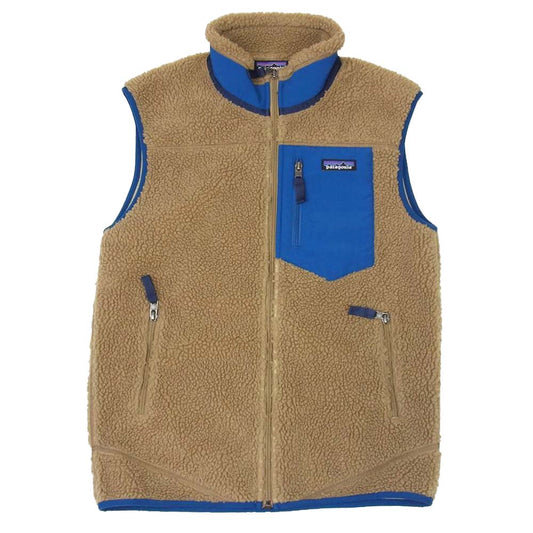 patagonia パタゴニア 17AW 23048 CLASSIC RETRO-X VEST クラシック レトロ X ボア フリース ベスト ベージュ系 S【中古】