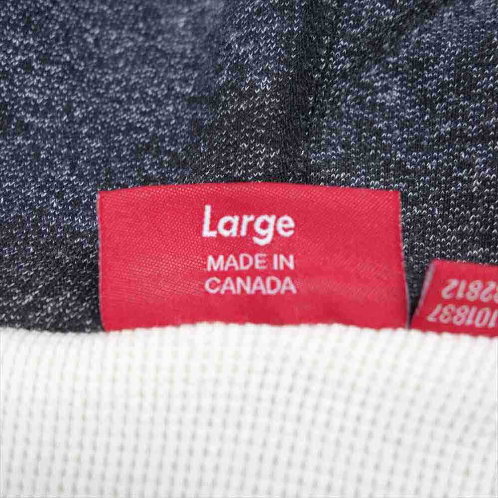 Supreme シュプリーム 10AW Arc Logo Thermal Zip Up Hoodie アーチ ロゴ サーマル ジップアップ フーディー パーカー グレー系 L【中古】