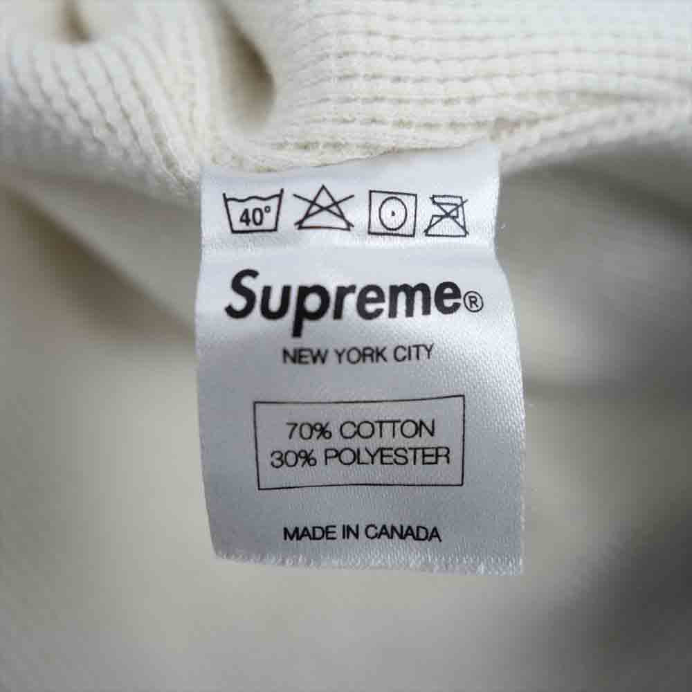 Supreme シュプリーム 10AW Arc Logo Thermal Zip Up Hoodie アーチ ロゴ サーマル ジップアップ フーディー パーカー グレー系 L【中古】