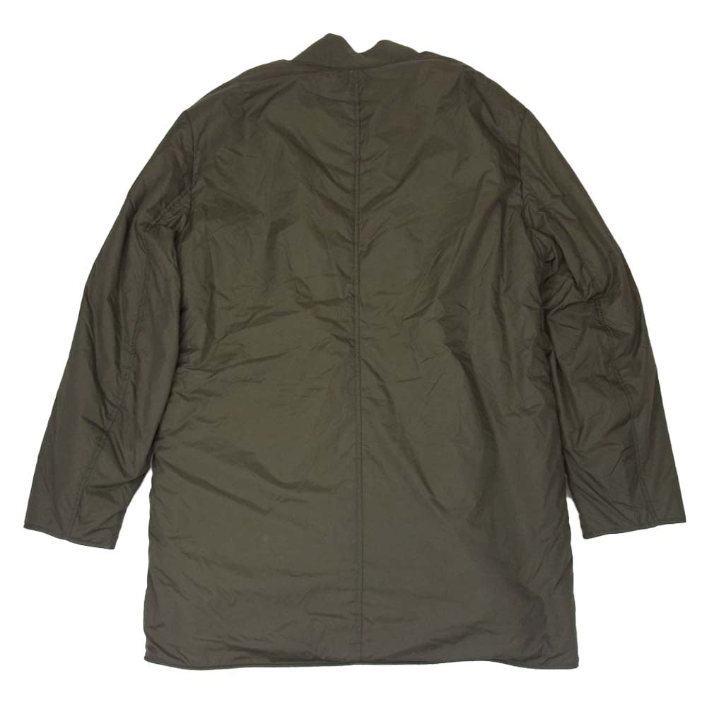 オールセインツ PAIS JACKET 襟リブ着脱式 ノーカラー 裏ボア 中綿 コート カーキ系 M【新古品】【未使用】【中古】