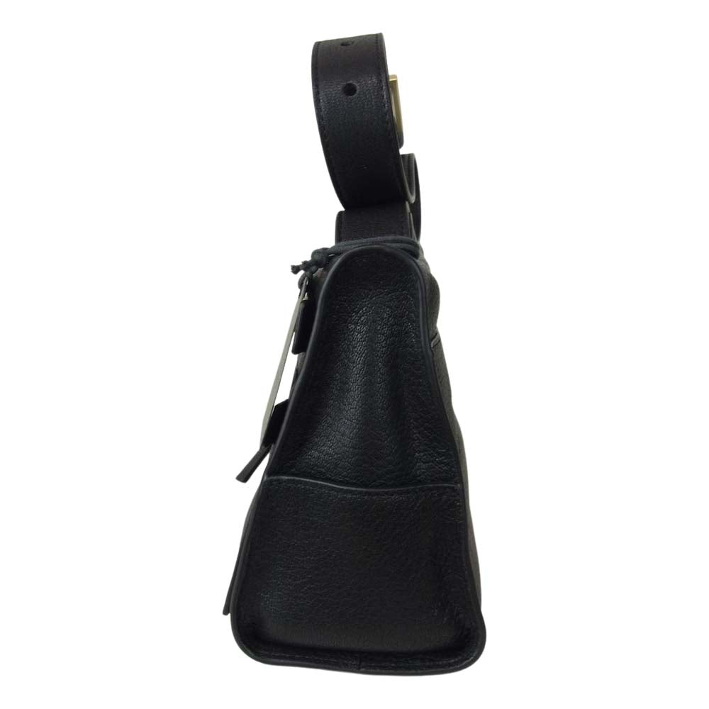 オールセインツ ABRIELLE SHOULDER BAG レザー ショルダー バッグ ブラック系【新古品】【未使用】【中古】