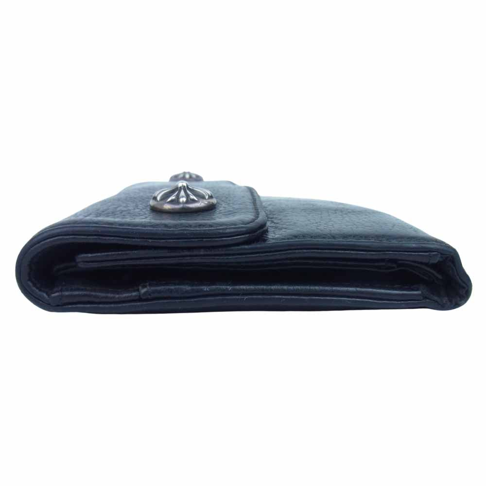 CHROME HEARTS クロムハーツ（原本無） WAVE WALLET  ウェーブウォレット 長財布 ブラック系【中古】