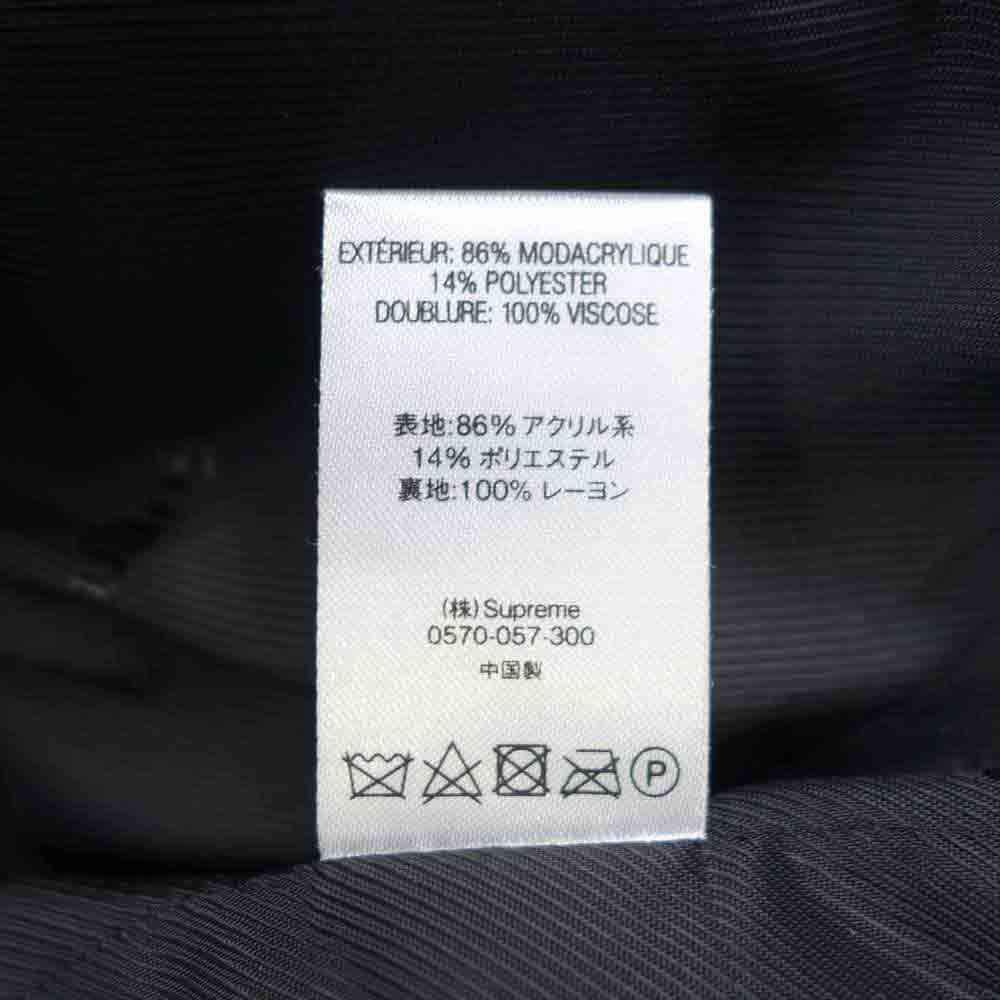 Supreme シュプリーム 18SS Faux Fur Repeater Bomber Jacket Dark Teal フェイクファー リピーター ボンバー ジャケット ブルーグリーン L【中古】