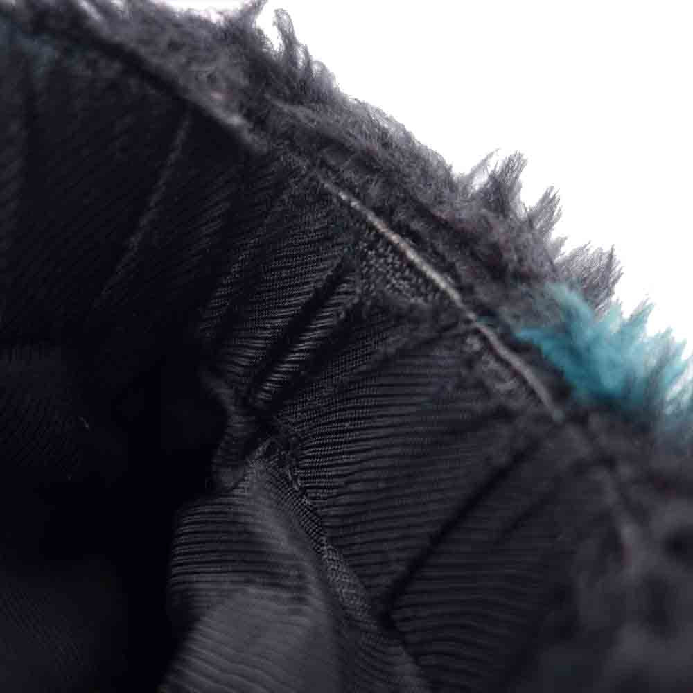 Supreme シュプリーム 18SS Faux Fur Repeater Bomber Jacket Dark Teal フェイクファー リピーター ボンバー ジャケット ブルーグリーン L【中古】