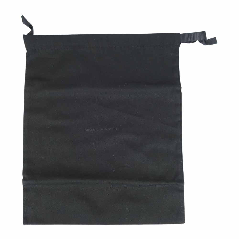 DRIES VAN NOTEN ドリスヴァンノッテン レザー ヒール サンダル ブラック系 36【中古】