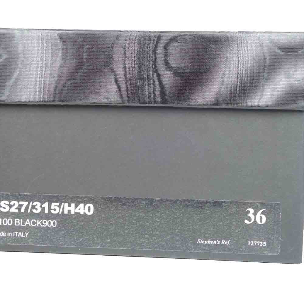 DRIES VAN NOTEN ドリスヴァンノッテン レザー ヒール サンダル ブラック系 36【中古】