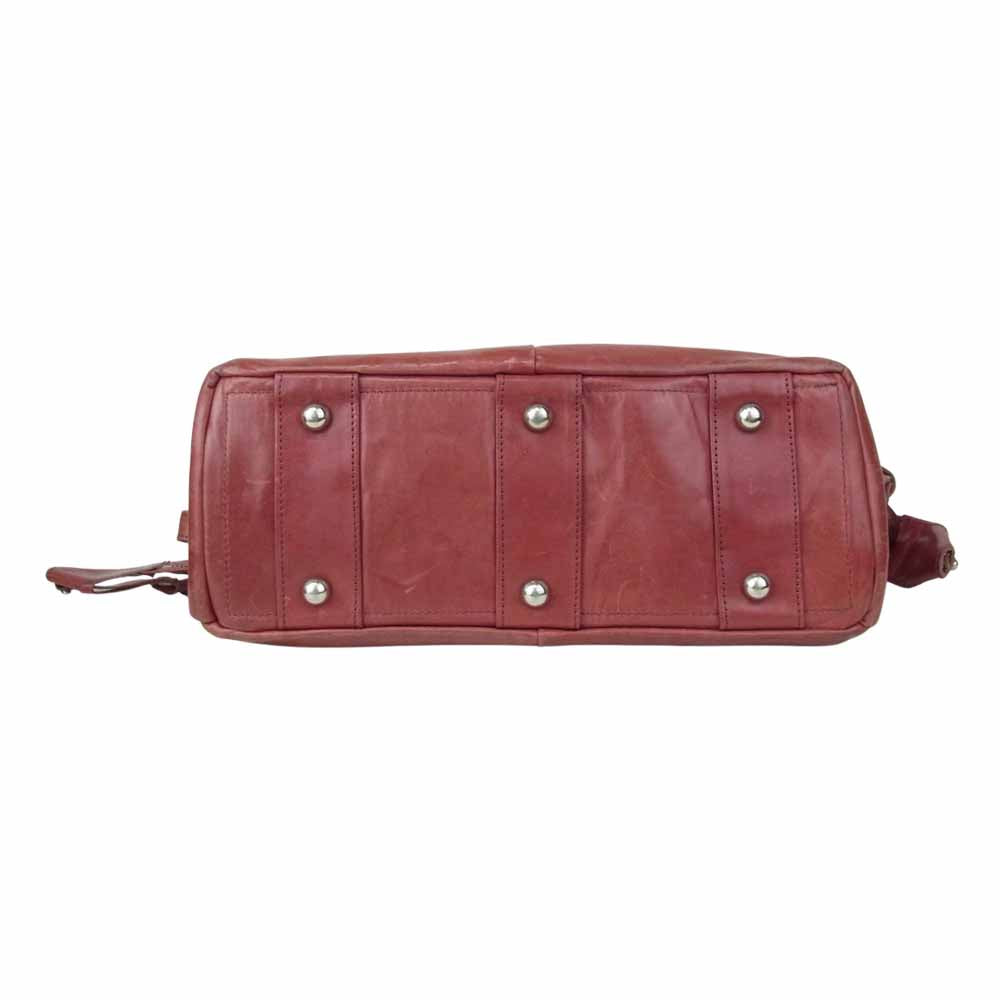 コーネリアンタウラス バイ ダイスケイワナガ レザー 2way ショルダー ハンドバッグ レッド系【中古】