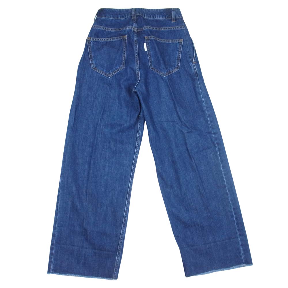 アールト 18SS FRONT PLEATS DENIM PANTS フロントプリーツ ワイド デニム パンツ インディゴブルー系 32【中古】