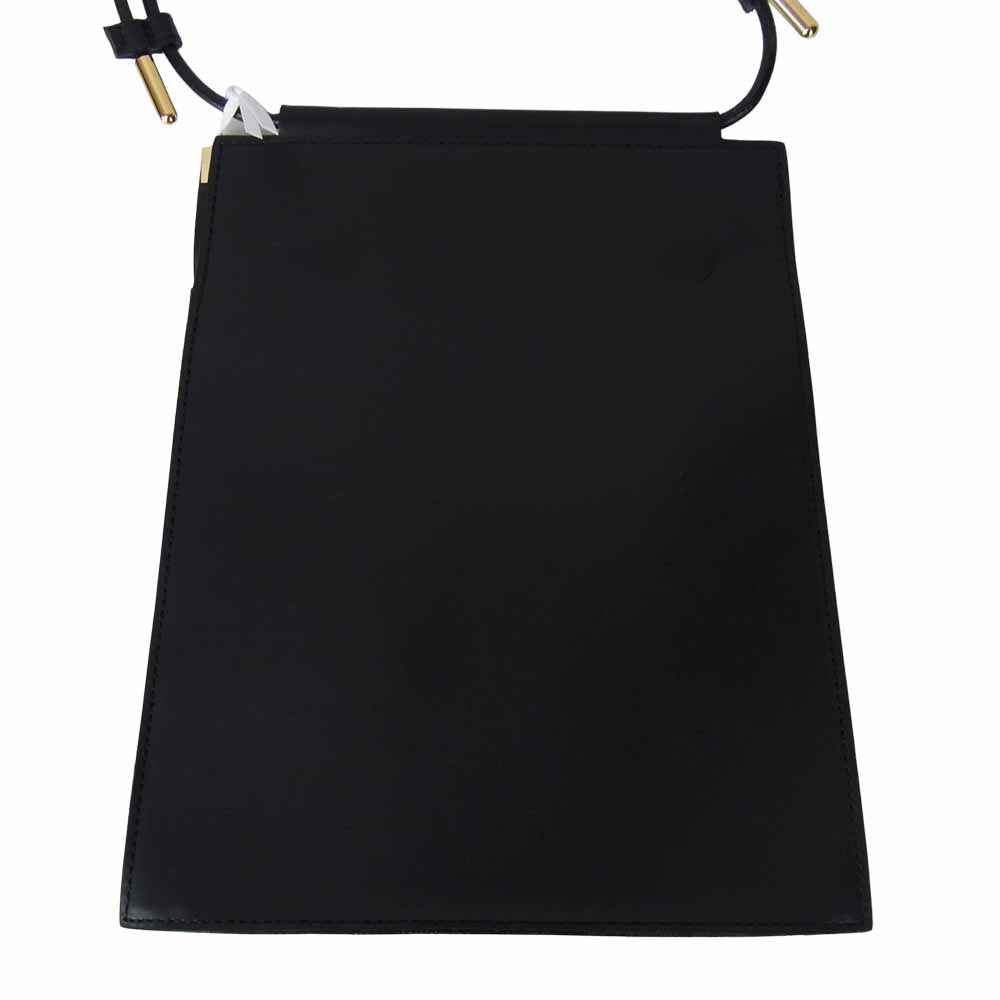 ENFOLD エンフォルド レザー サコッシュ ショルダーバッグ ブラック系【美品】【中古】