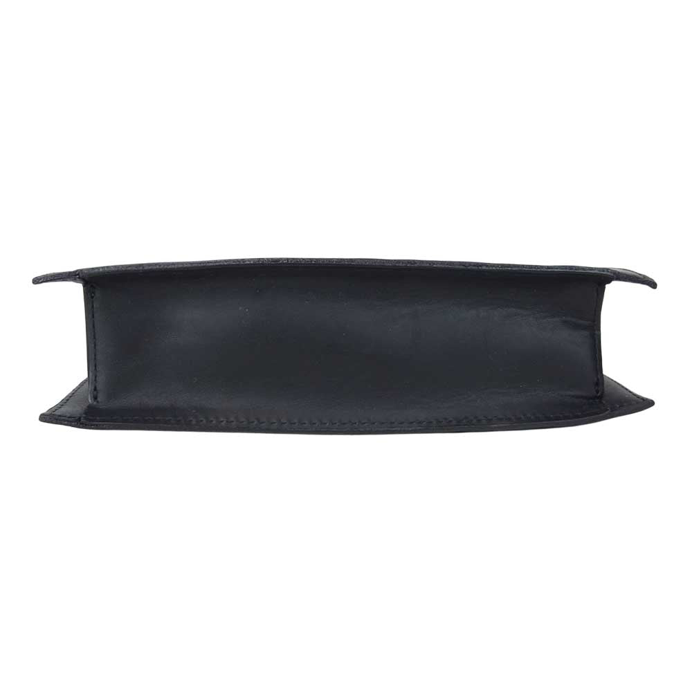 ENFOLD エンフォルド レザー サコッシュ ショルダーバッグ ブラック系【美品】【中古】