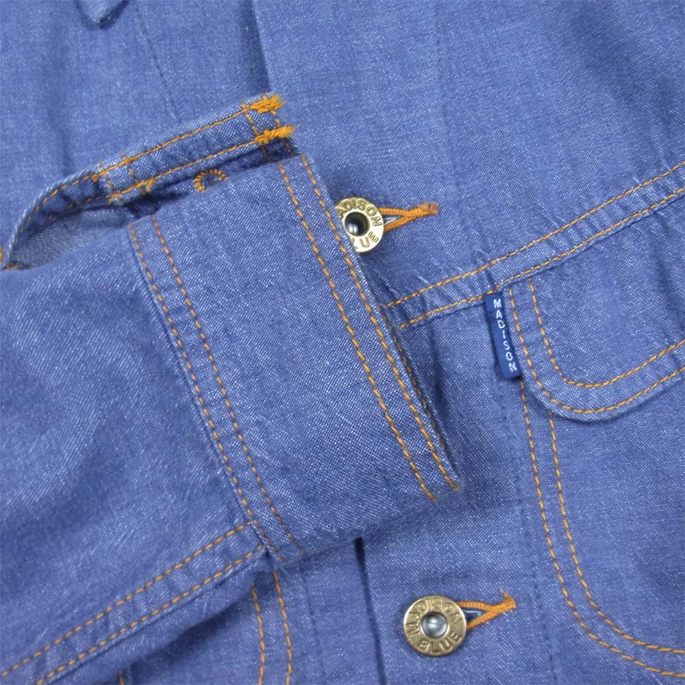 MADISON BLUE マディソンブルー MB181-1017 ライダー デニムジャケット デニム ジャケット 日本製 インディゴブルー系 1【美品】【中古】