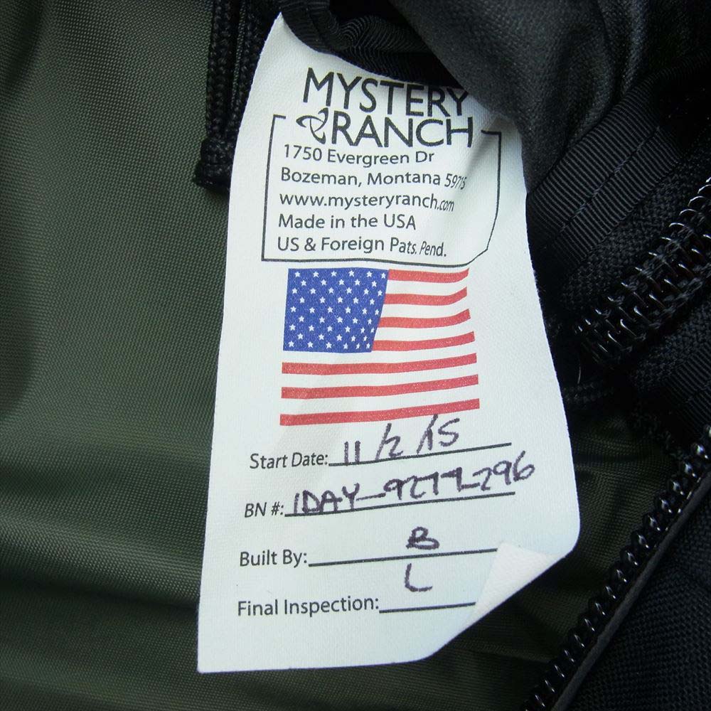 MYSTERY RANCH ミステリーランチ 1day Assault 18L ワンデイ アサルト USA製 ブラック系【中古】