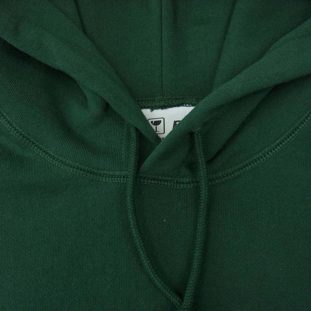 ブラックアイパッチ BEPFW21TP04 ROYAL SCRIPT HOODIE WHITE パーカー グリーン系 L【新古品】【未使用】【中古】