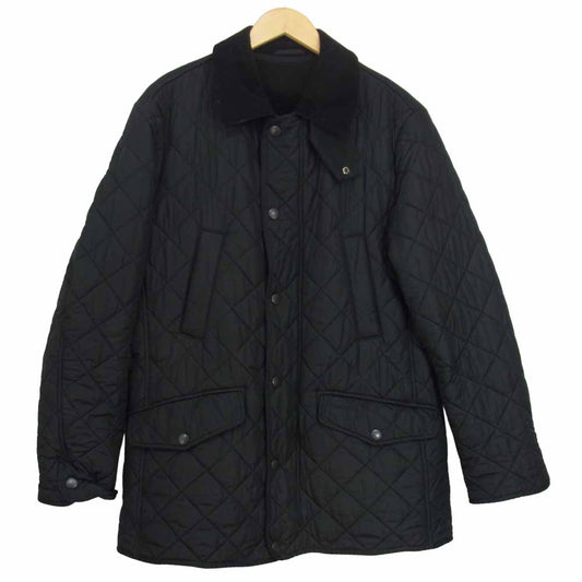 Barbour バブアー MQU0068BK11 BARDON QUILT JACKET 襟コーデュロイ キルティング ジャケット ブラック系 S【中古】