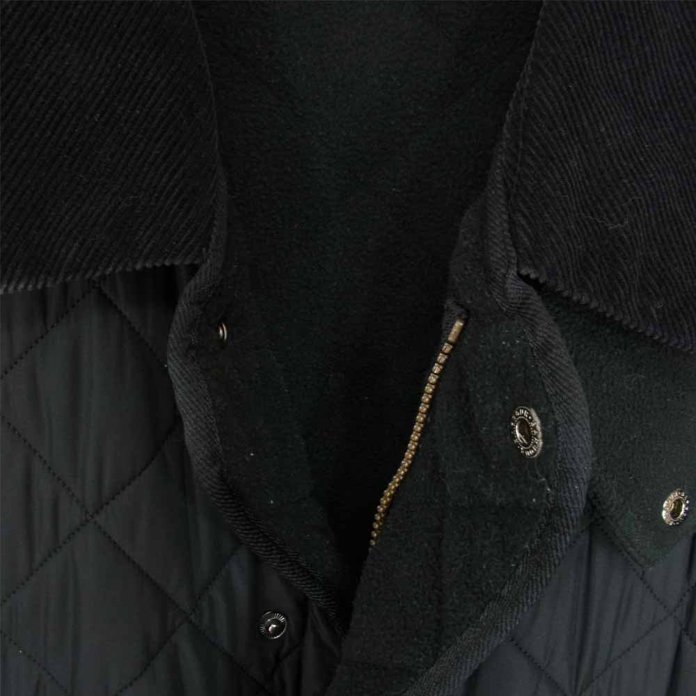 Barbour バブアー MQU0068BK11 BARDON QUILT JACKET 襟コーデュロイ キルティング ジャケット ブラック系 S【中古】