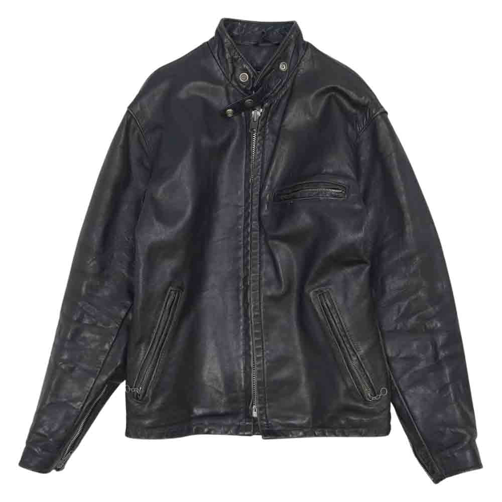schott ショット シングルライダース  レザー ジャケット ブラック系 36【中古】
