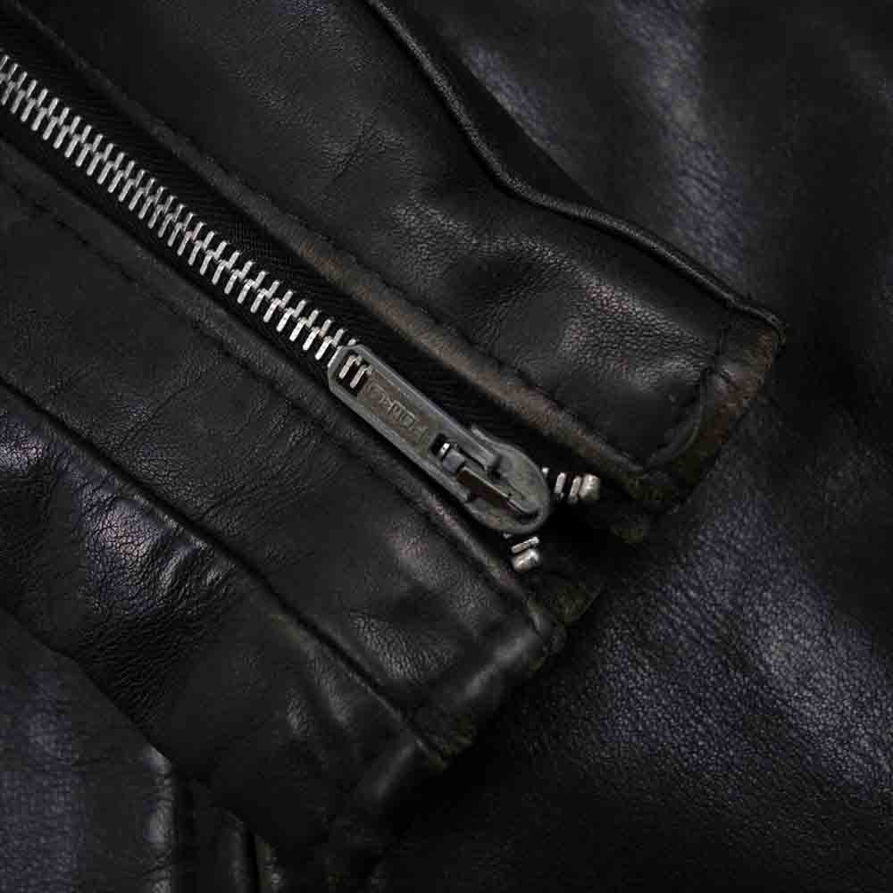 schott ショット シングルライダース  レザー ジャケット ブラック系 36【中古】