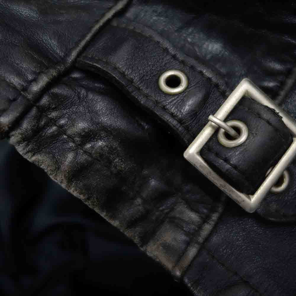 schott ショット シングルライダース  レザー ジャケット ブラック系 36【中古】