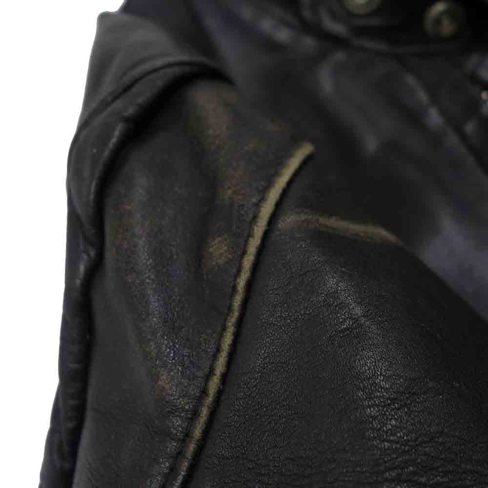 schott ショット シングルライダース  レザー ジャケット ブラック系 36【中古】
