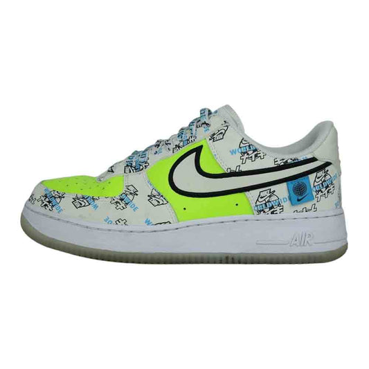 NIKE ナイキ da1343-117 AIR FORCE 1 07 LV8 World Wide エアフォース ワールドワイド スニーカー イエロー系 27.5cm【中古】