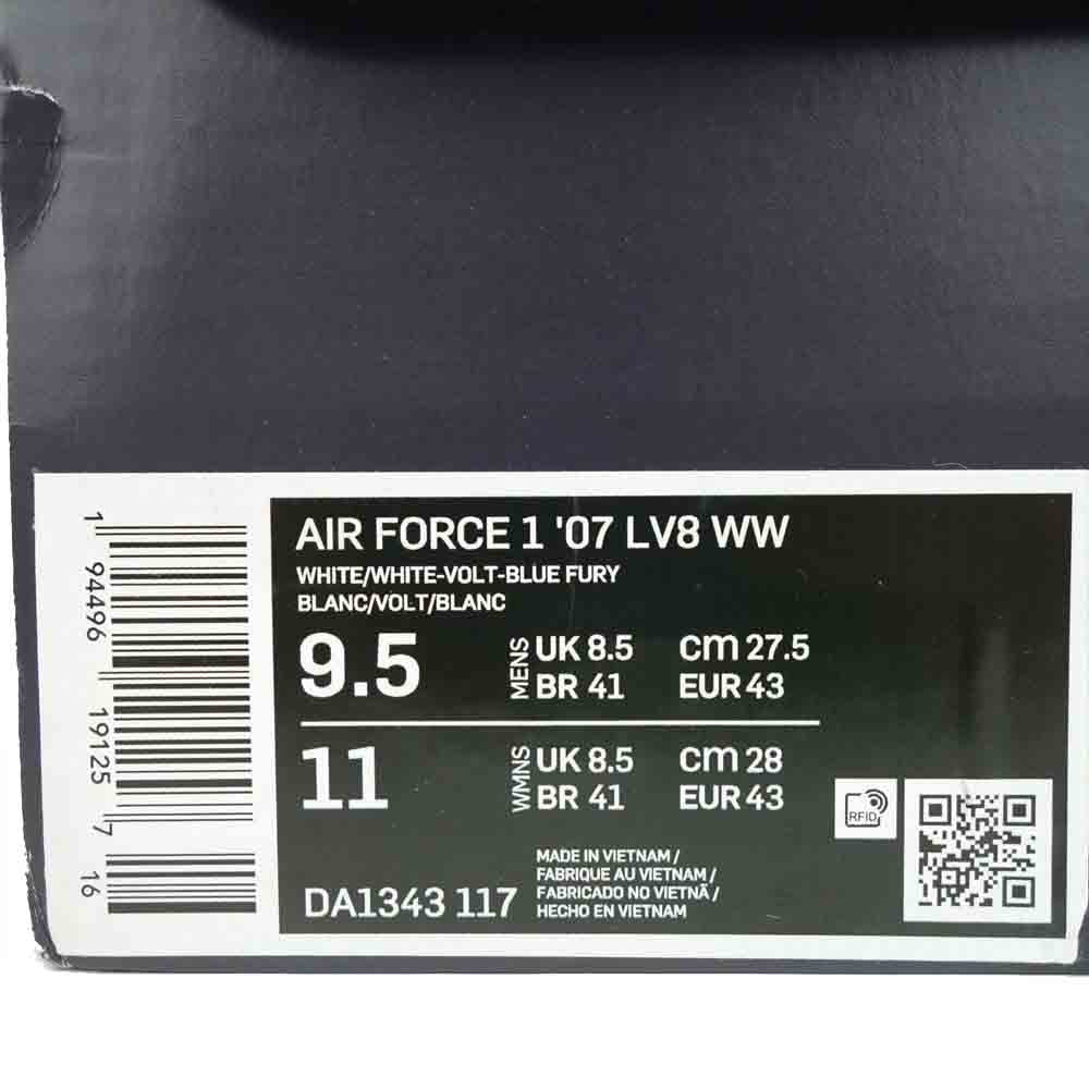 NIKE ナイキ da1343-117 AIR FORCE 1 07 LV8 World Wide エアフォース ワールドワイド スニーカー イエロー系 27.5cm【中古】