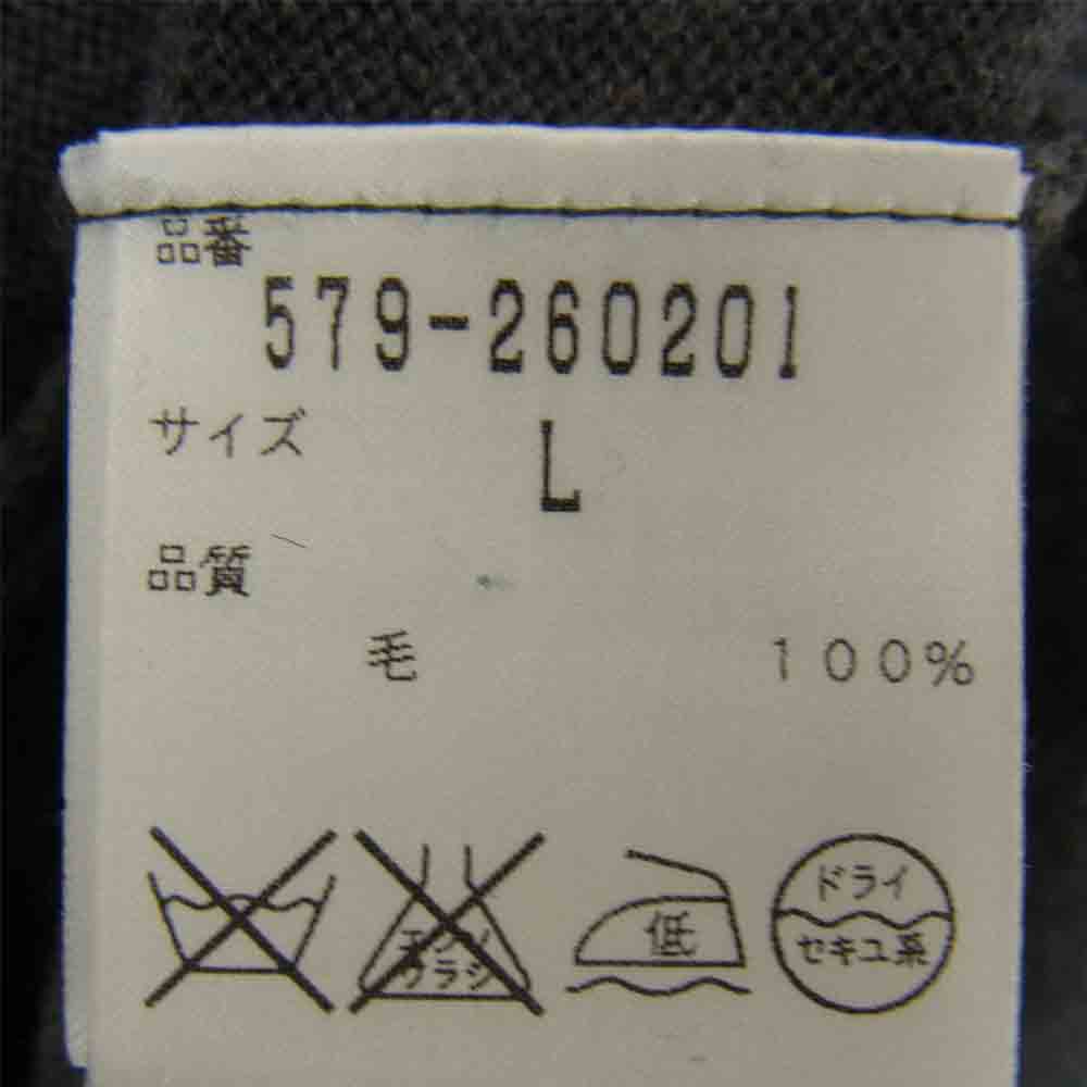 JOHN SMEDLEY ジョンスメドレー 579-260201 × MARGARET HOWELL マーガレットハウエル ポケット付き ニット ベスト グレー系 L【中古】