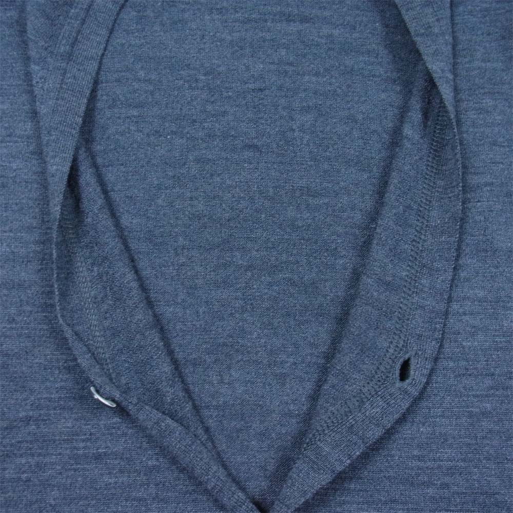 JOHN SMEDLEY ジョンスメドレー ニュージーランドメリノウール Vネック カーディガン チャコール系 S【中古】