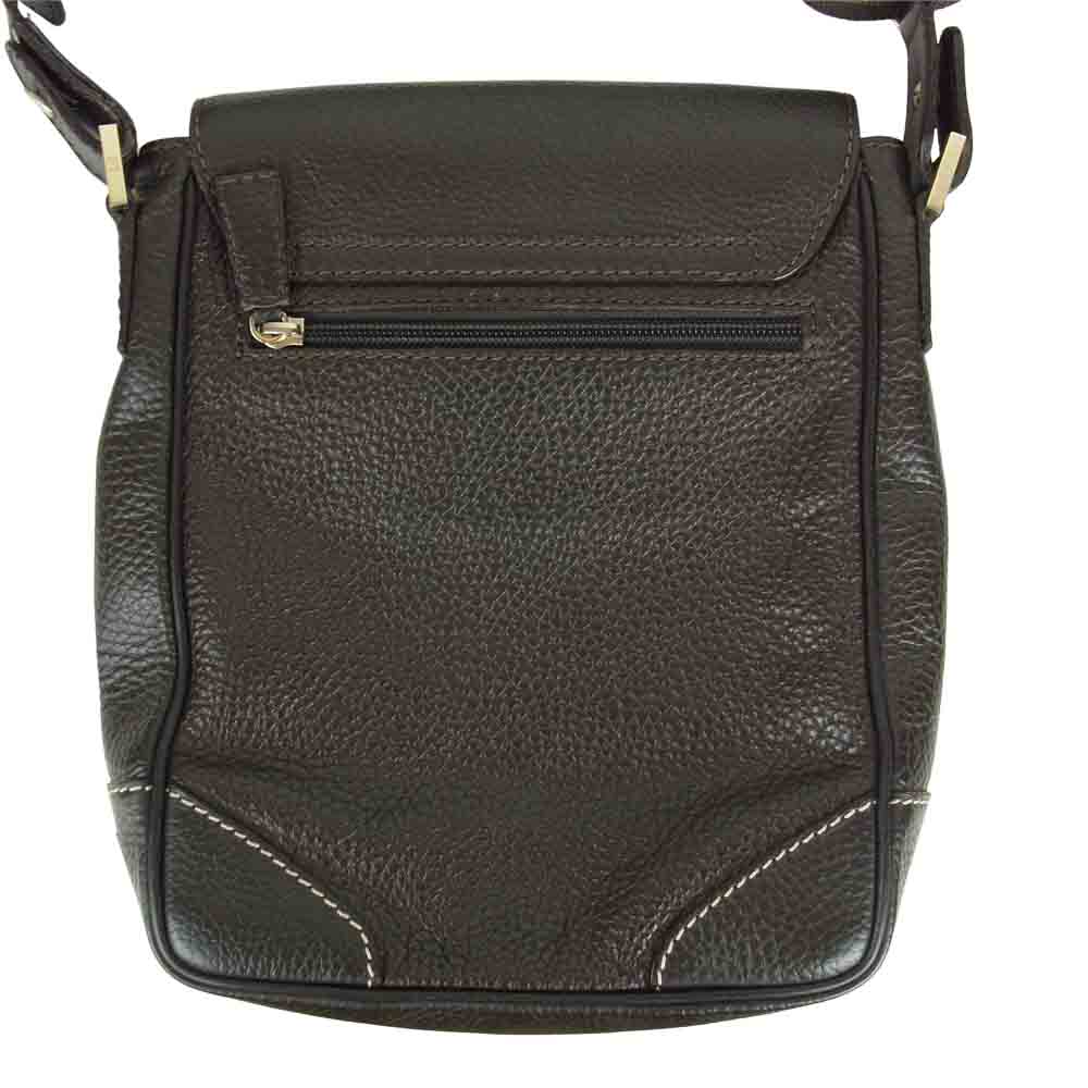 Dunhill ダンヒル レザー ショルダー バッグ ブラウン系【中古