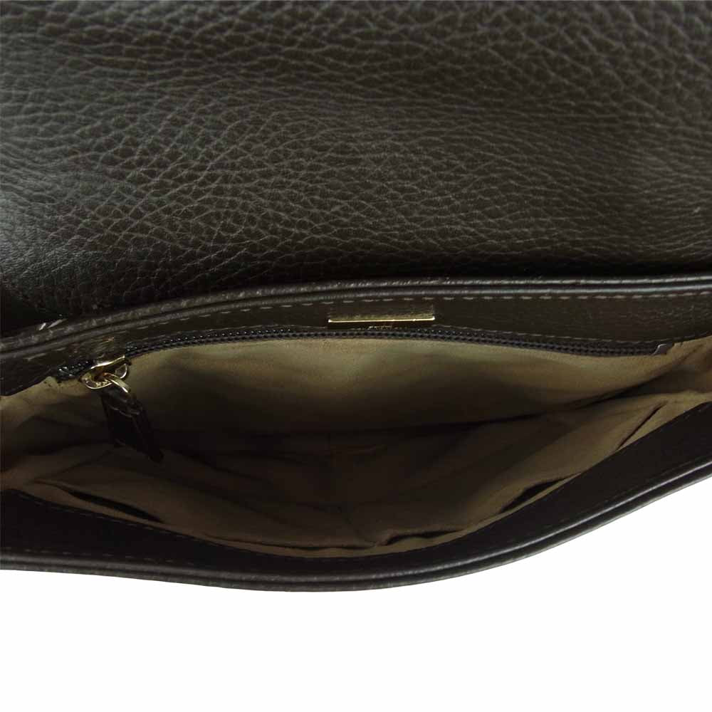 Dunhill ダンヒル レザー ショルダー バッグ ブラウン系【中古】