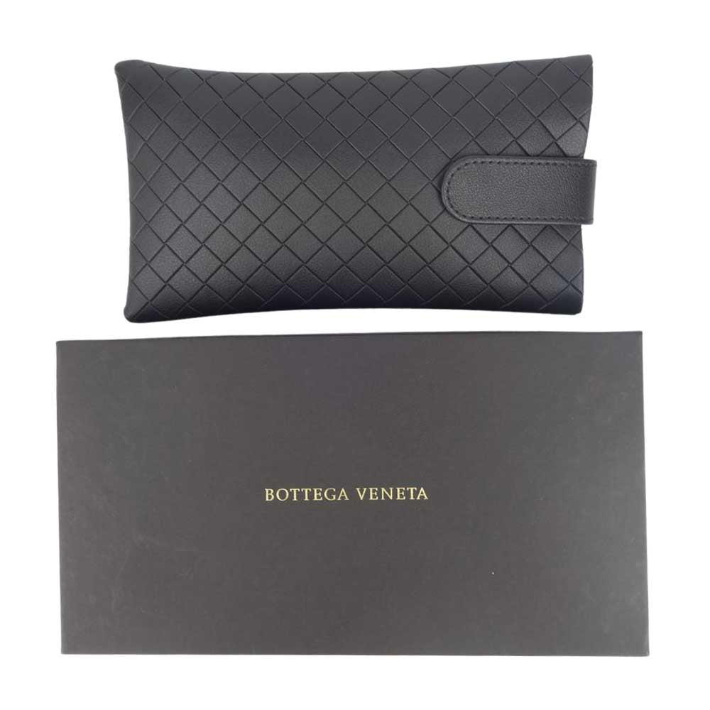 BOTTEGAVENETA ボッテガヴェネタ BV0146SA 002 54□23 150 アジアンフィット アイウェア サングラス ブラック系 ネイビー系【美品】【中古】