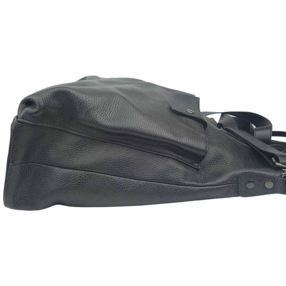 ZANELLATO ザネラート GIOBATTA 2WAY レザー ヘルメット ショルダー バッグ ブラック系【中古】