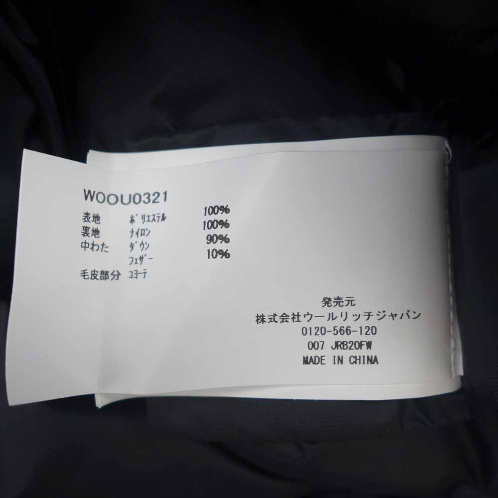 WOOLRICH ウールリッチ WOOU0321 GTX NEW ニューアークティック パーカー GORE-TEX ゴアテックス ダウン ジャケット ブラック系 USA M【美品】【中古】
