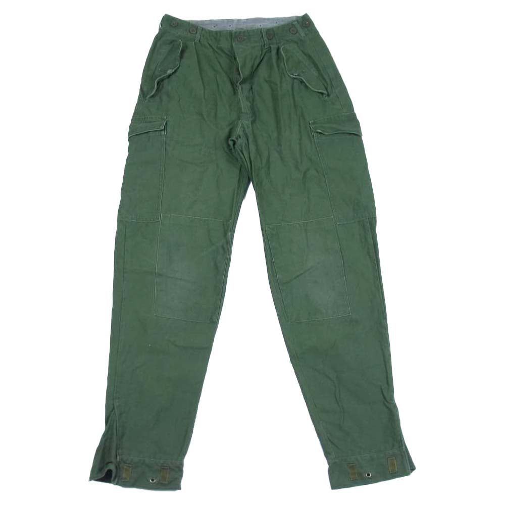 スウェーデン軍 M-59 ミリタリー パンツ ミリタリーパンツ C148 グリーン系 表記無し【中古】