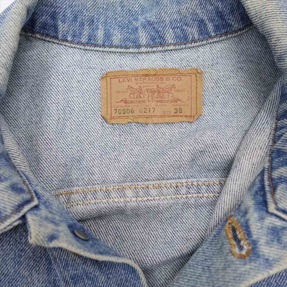 Levi's リーバイス 70506 ジージャン デニム ジャケット  インディゴブルー系 38【中古】