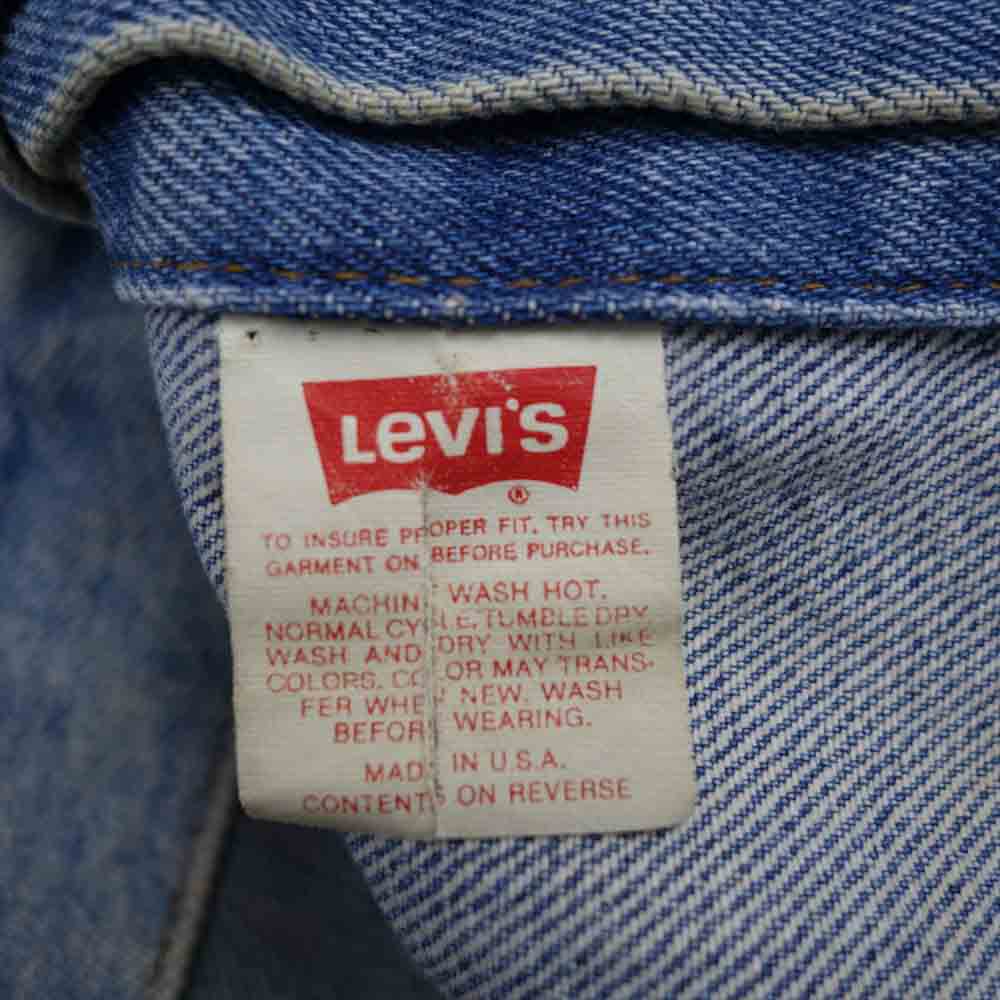 Levi's リーバイス 70506 ジージャン デニム ジャケット  インディゴブルー系 38【中古】
