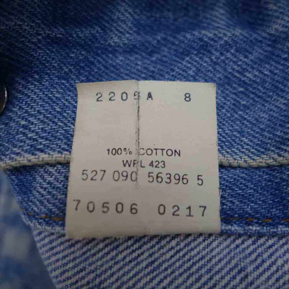 Levi's リーバイス 70506 ジージャン デニム ジャケット  インディゴブルー系 38【中古】