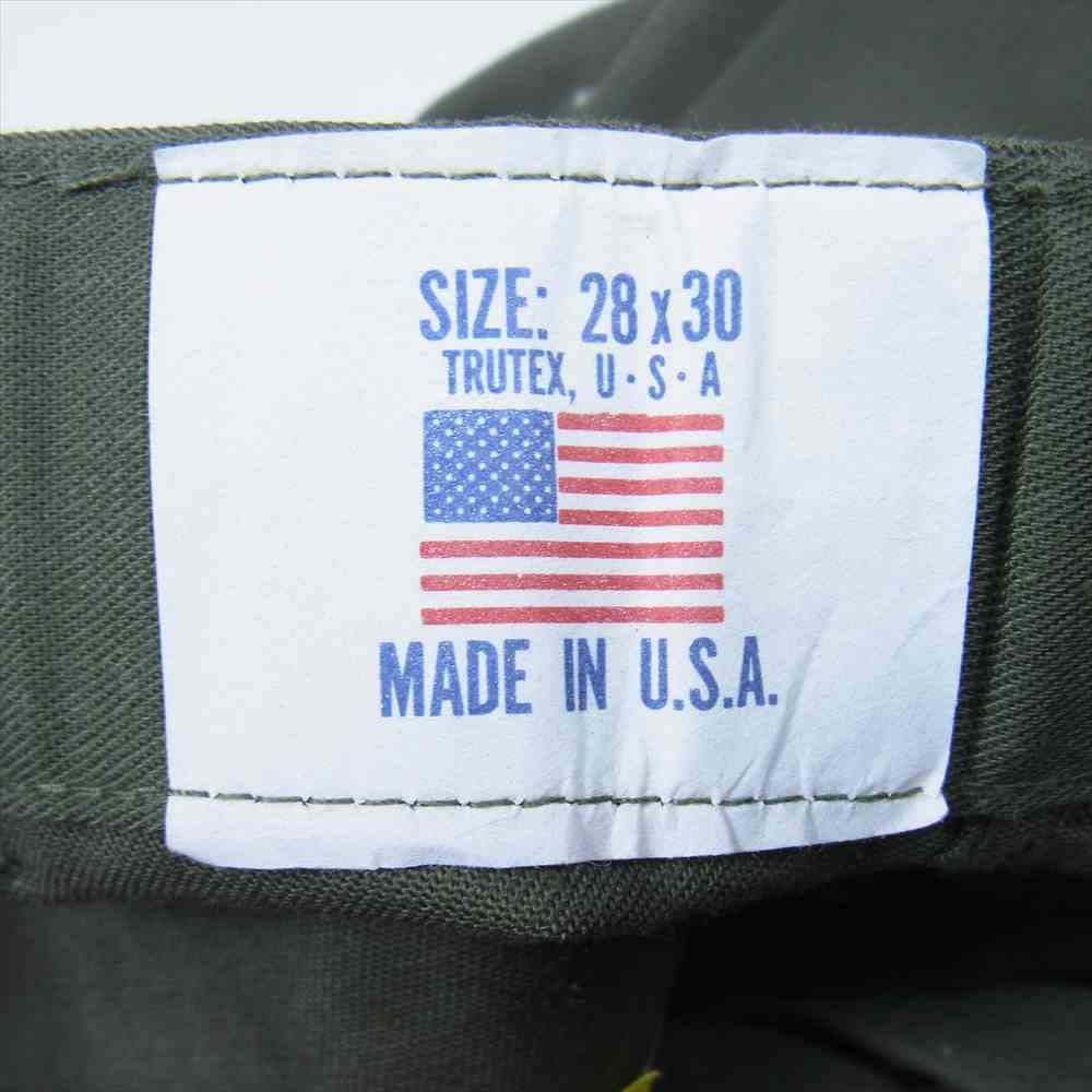 米陸軍 DTA89-C-4588 80's BAKER PANTS ベイカー パンツ USA製 カーキ系 W28【美品】【中古】