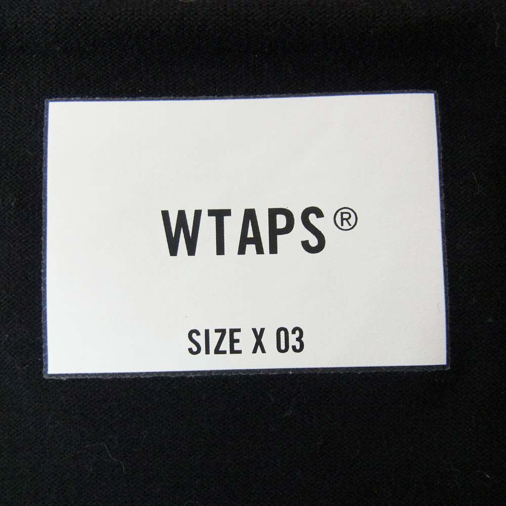 WTAPS ダブルタップス 211ATDT-CSM17 INSECT02 / LS / COPO プリント ポケット 長袖 Tシャツ ブラック系 L【中古】